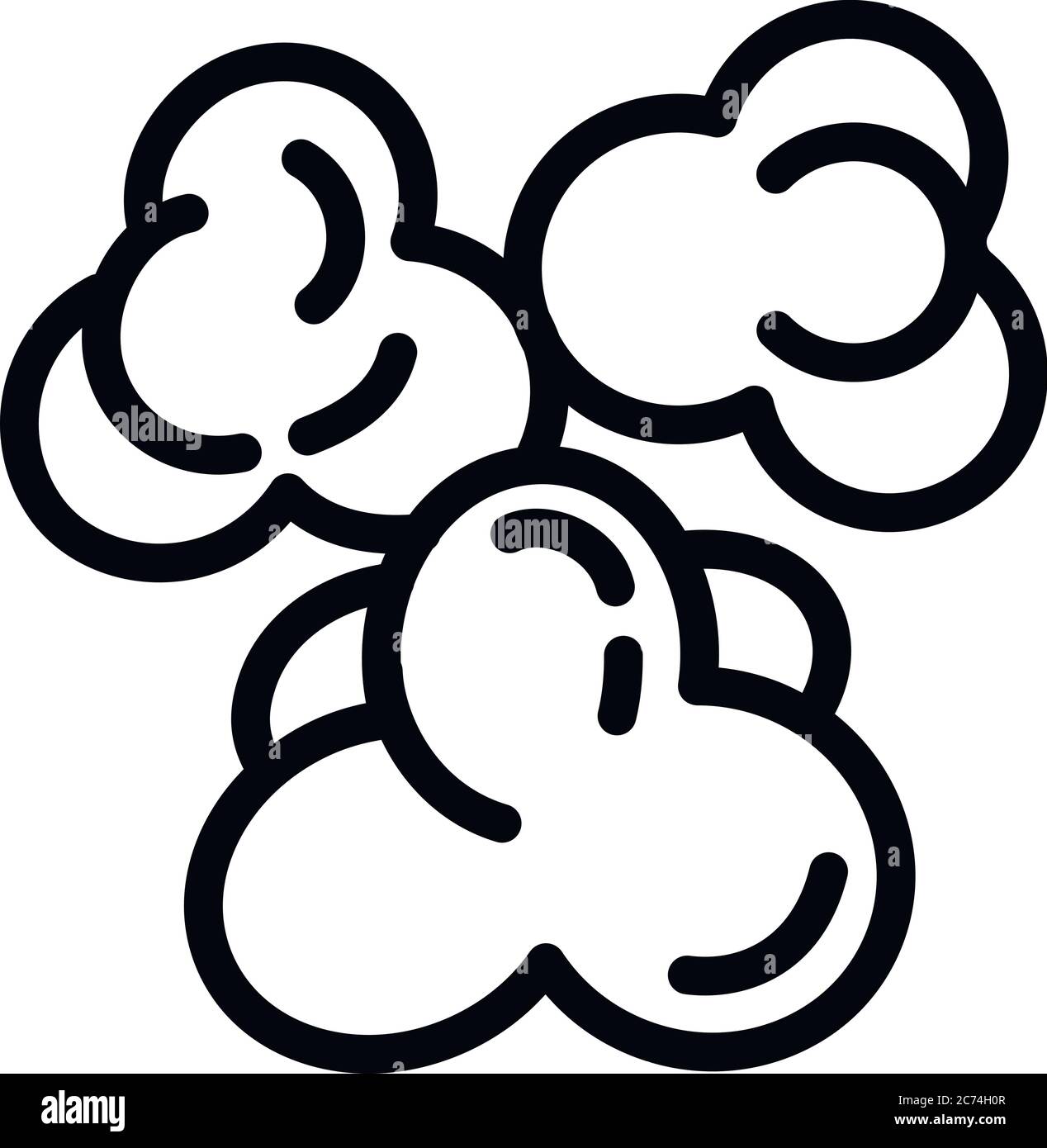 Icône popcorn. Icône vectorielle Popcorn pour la conception de sites Web isolée sur fond blanc Illustration de Vecteur