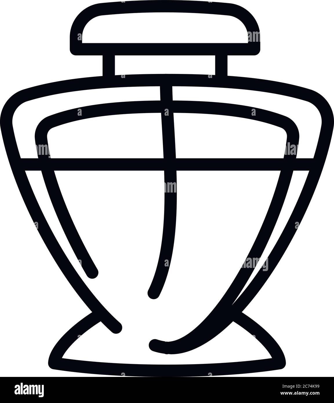 Icône de parfum de bouquet. Contour bouquet parfum vecteur icône pour le web design isolé sur fond blanc Illustration de Vecteur