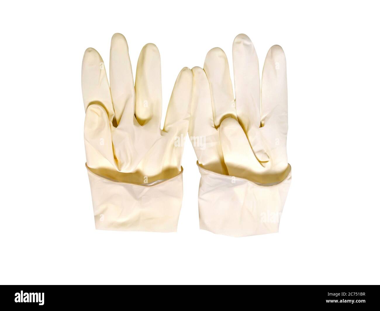 Gants chirurgicaux jetables, un équipement de protection individuelle pour la prévention du virus Corona Banque D'Images