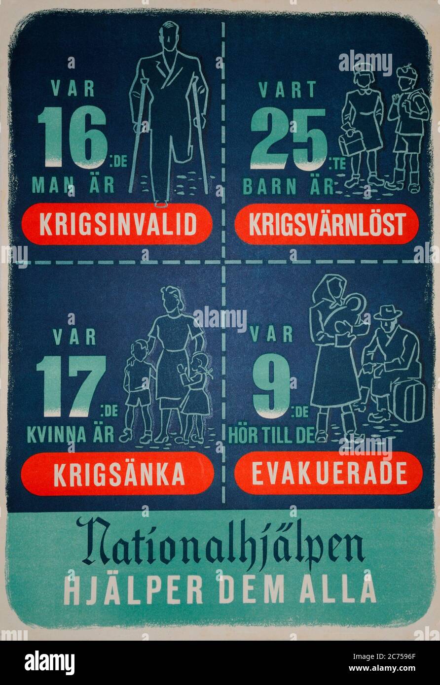 Les Finlandais doivent faire face à la cruelle réalité après la Seconde Guerre mondiale. Chaque 16e homme est une guerre invalide. Chaque 25ème enfant est orphelin de guerre. Chaque 17e femme est une guerre Banque D'Images