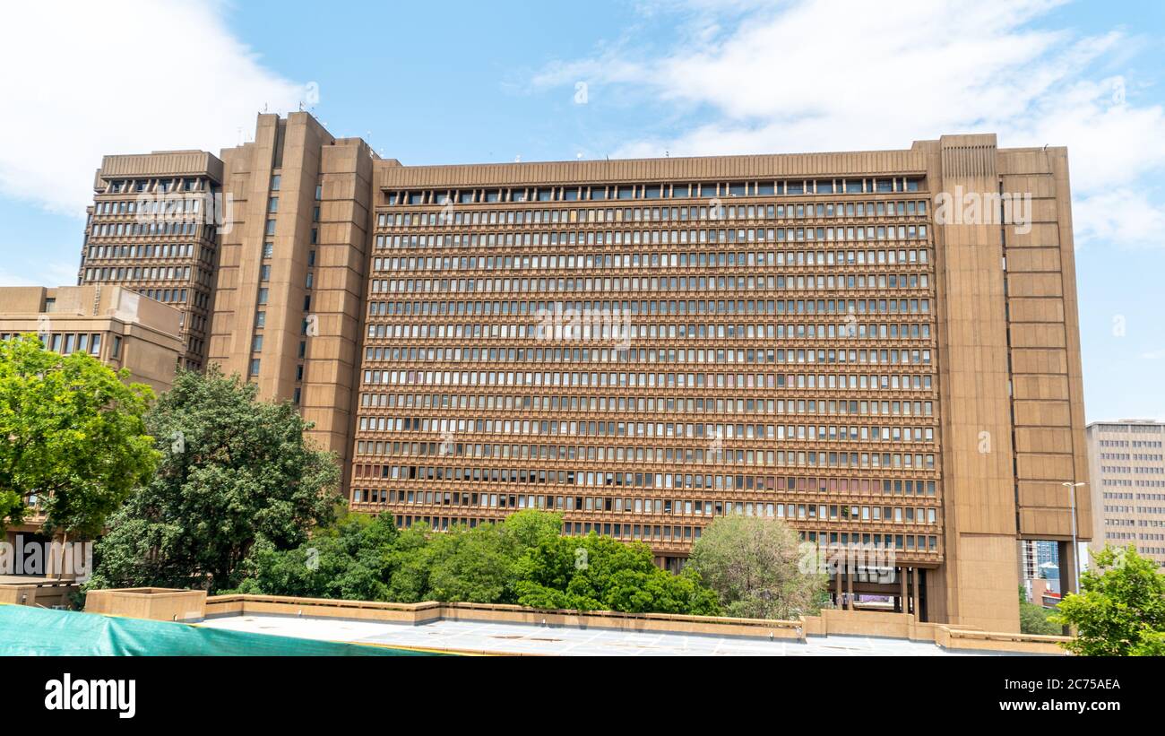 Johannesburg, Afrique du Sud - octobre 2019 : le Centre civique de Braamfontein est le siège du Conseil municipal de Johannesburg en Afrique du Sud Banque D'Images