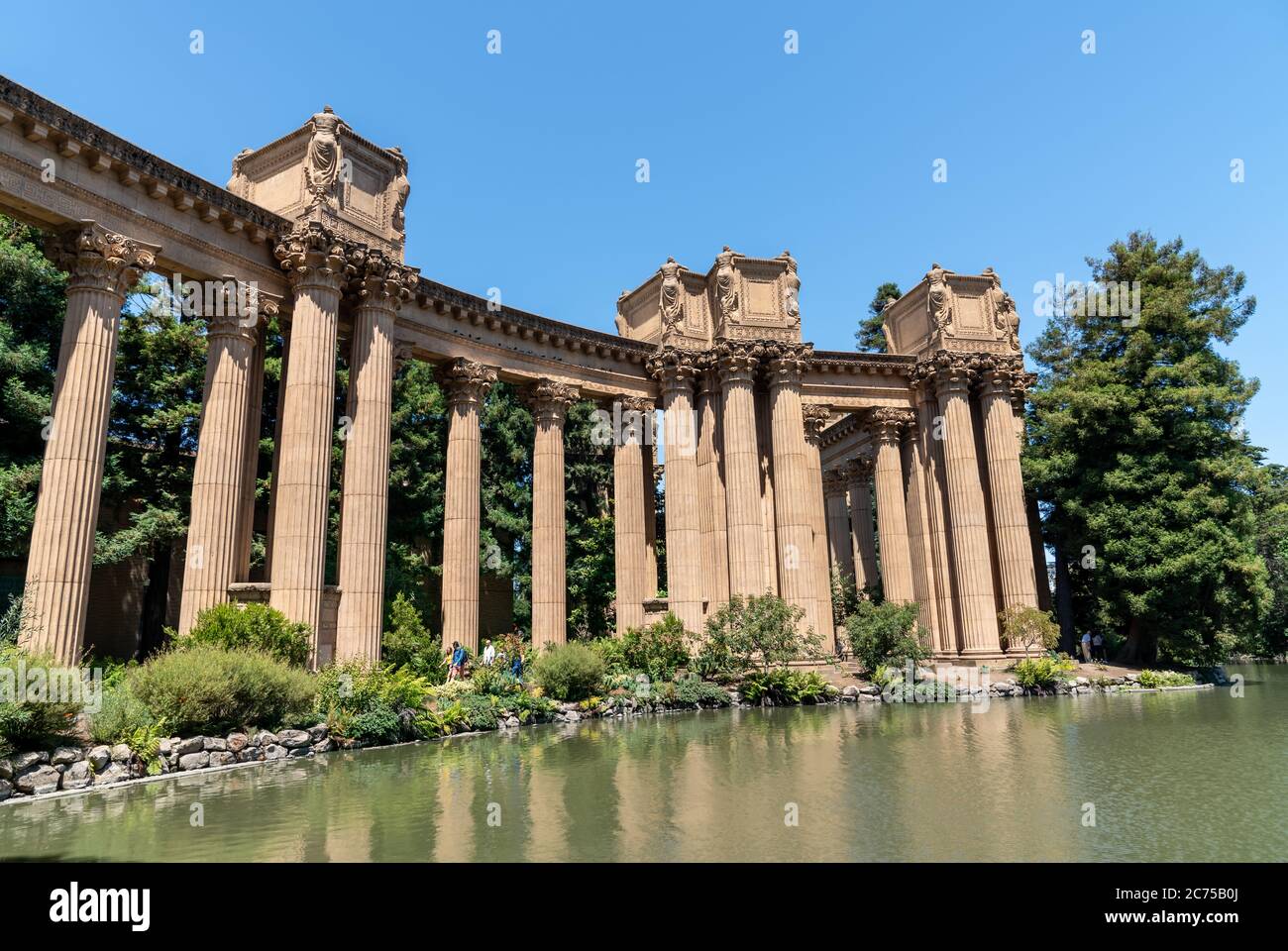San Francisco, Californie, Etats-Unis - août 2019 : le Palais des Beaux-Arts est une structure monumentale construite pour l'exposition Panama-Pacifique de 1915 Banque D'Images
