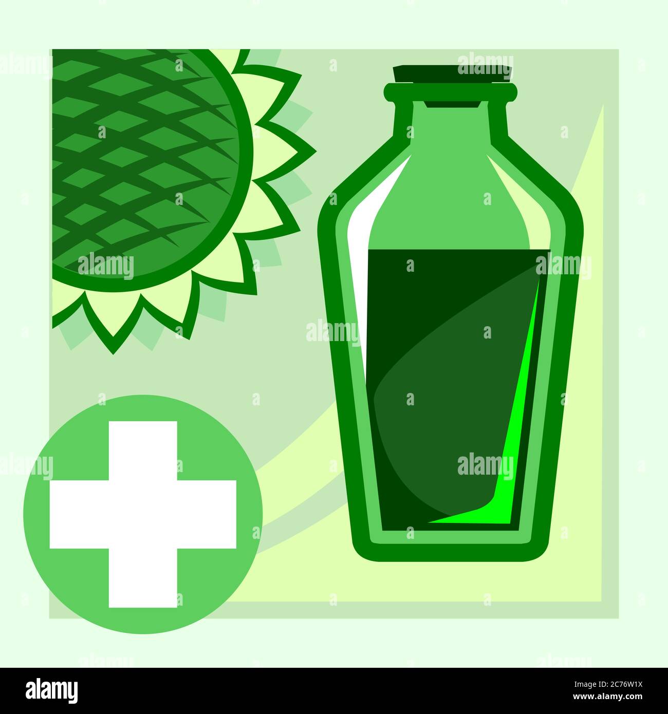 Huile végétale. Vecteur. Huile pressée à froid naturelle. Pas d'additifs ni de pasteurisation. Bannière, bouton graphique pour le menu du site. Symbole d'huile pour le produit Illustration de Vecteur