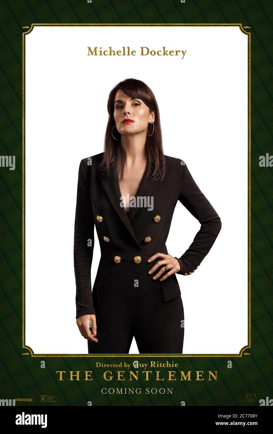 Les messieurs (2019), dirigé par Guy Ritchie et mettant en vedette Michelle Docery sous le nom de Rosalind Pearson, épouse du seigneur de drogue américain Mickey Pearson Banque D'Images