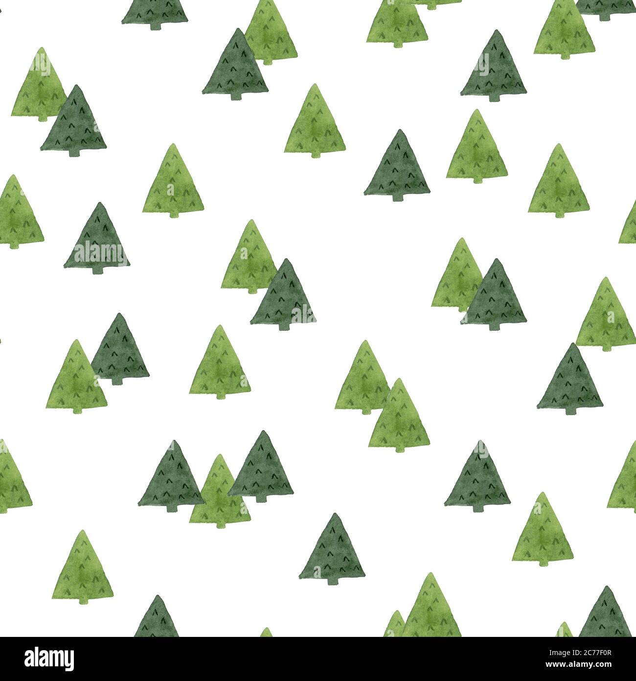 Joli motif sans couture sur fond blanc. Peinture à la main aquarelle. Design pour les événements de Noël, papier d'emballage et textiles. Banque D'Images