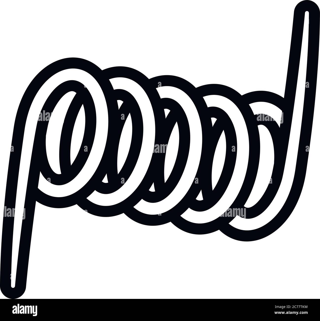 L'icône de la bobine d'acier. Contours en bobines pour l'icône vecteur pour la conception web isolé sur fond blanc Illustration de Vecteur L'icône de la bobine d'acier. Contours en bobines pour l'icône vecteur pour la conception web isolé sur fond blanc Illustration de Vecteur