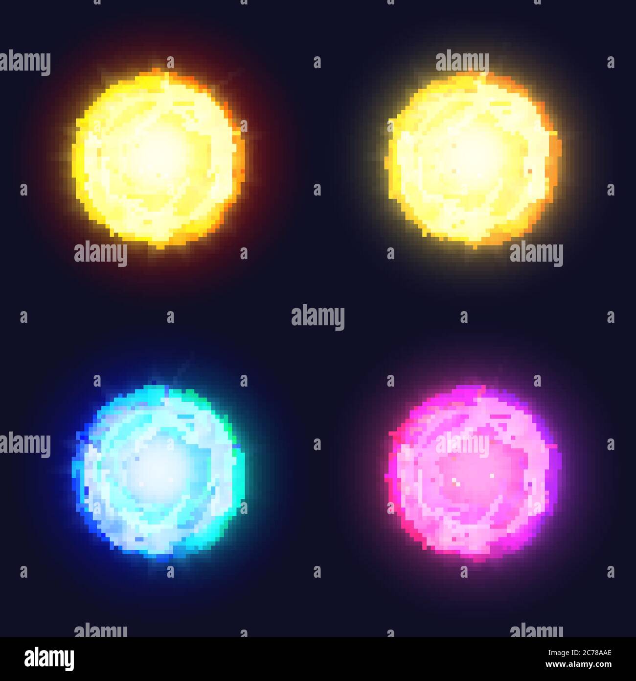 Lentille solaire luminante abstraite effet de lumière étincelante du soleil. Couronne de planète galaxie Neon Vector ou éclaboussures de particules de couleur brillantes Illustration de Vecteur