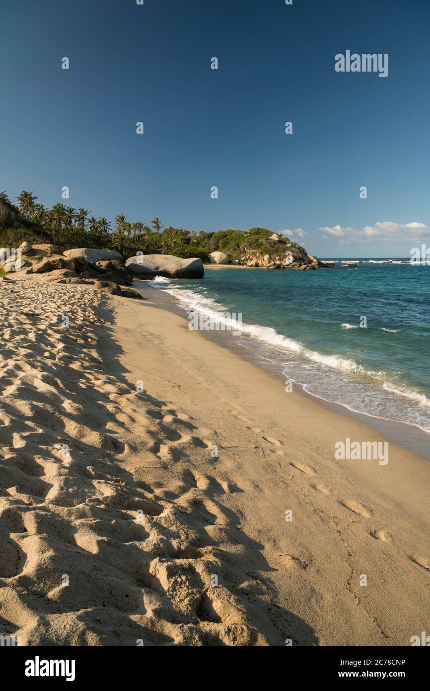 Parc national de Tayrona, département de Magdalena, Caraïbes, Colombie, Amérique du Sud Banque D'Images