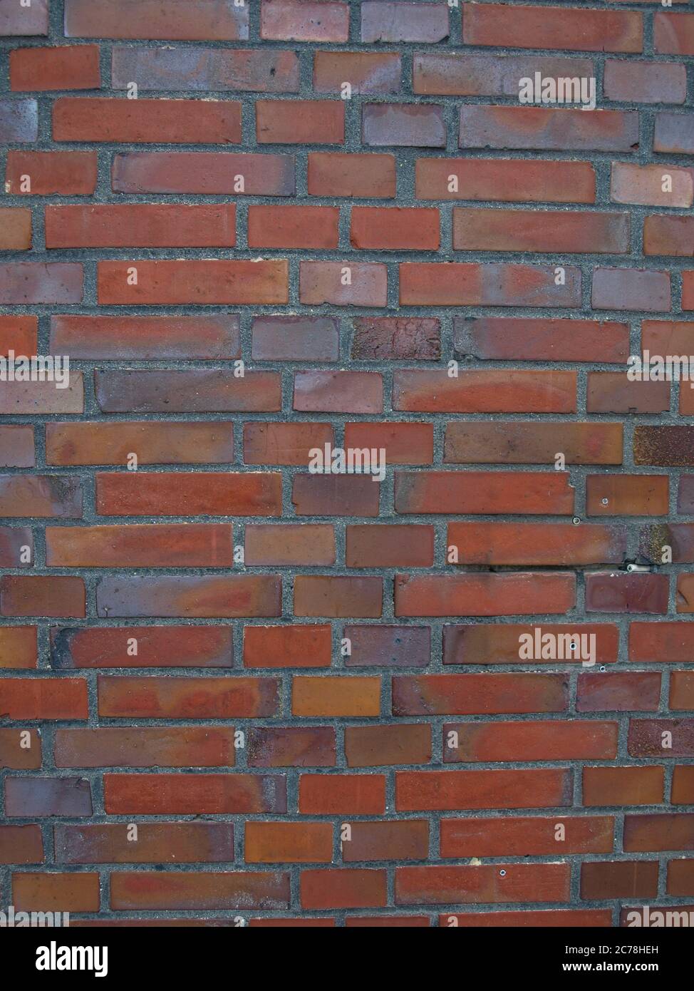 texture d'un mur de briques. Gros plan, lumière neutre. Banque D'Images