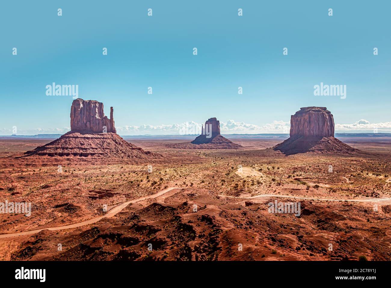 Monument Valley, à la frontière entre l'Arizona et l'Utah, United States Banque D'Images