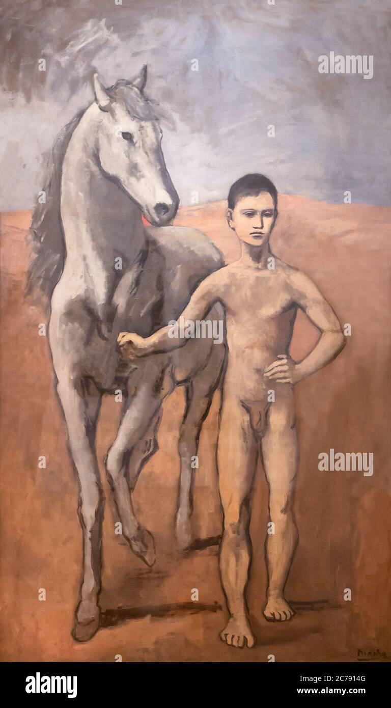 Garçon à la tête d'un cheval, Pablo Picasso, 1905-1906, Banque D'Images