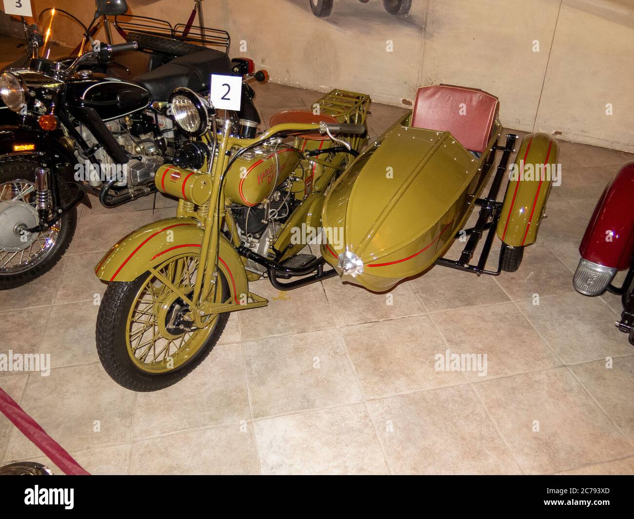 Harley davidson motorcycle and sidecar Banque de photographies et d ...
