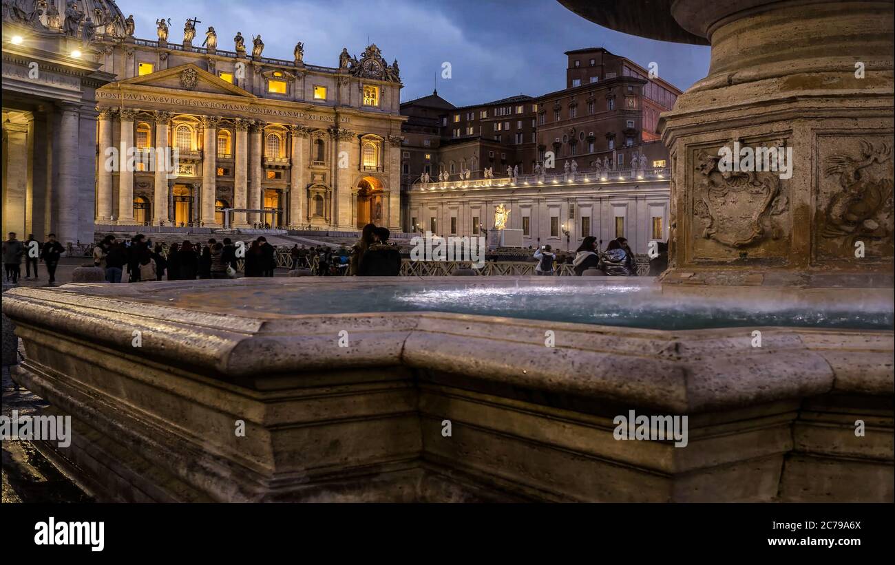 Paysage urbain coloré et étonnant de Rome, en Italie Banque D'Images