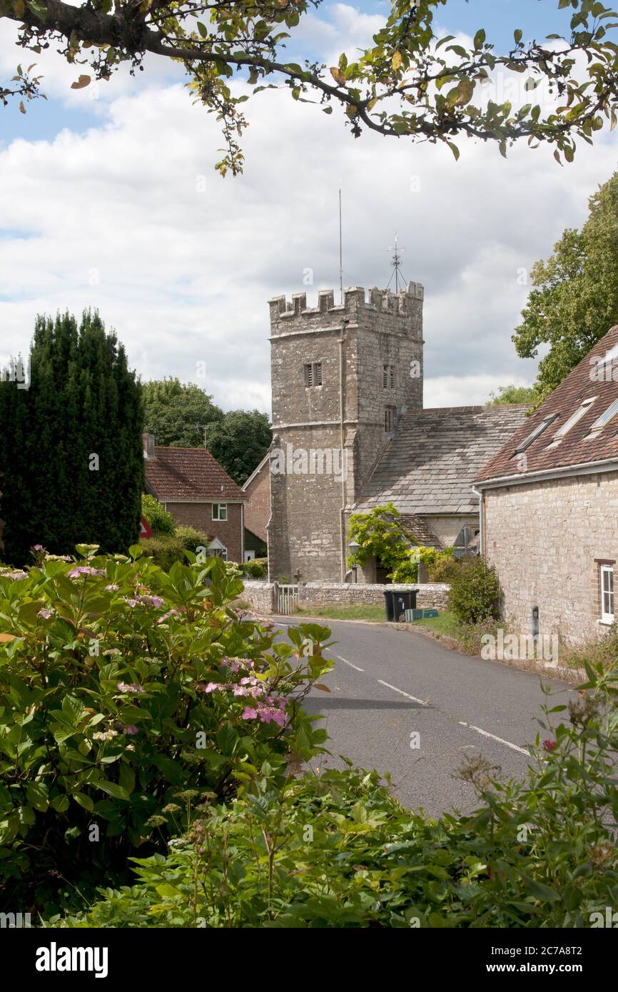 West Stafford & St Andrew's paroissial Church, nr Dorchester, Dorset, Angleterre Banque D'Images