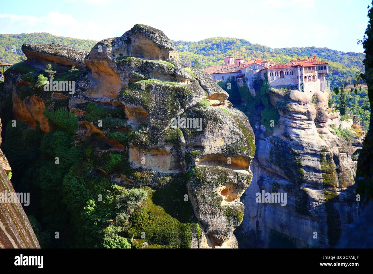 Les montagnes Meteora en Grèce Banque D'Images