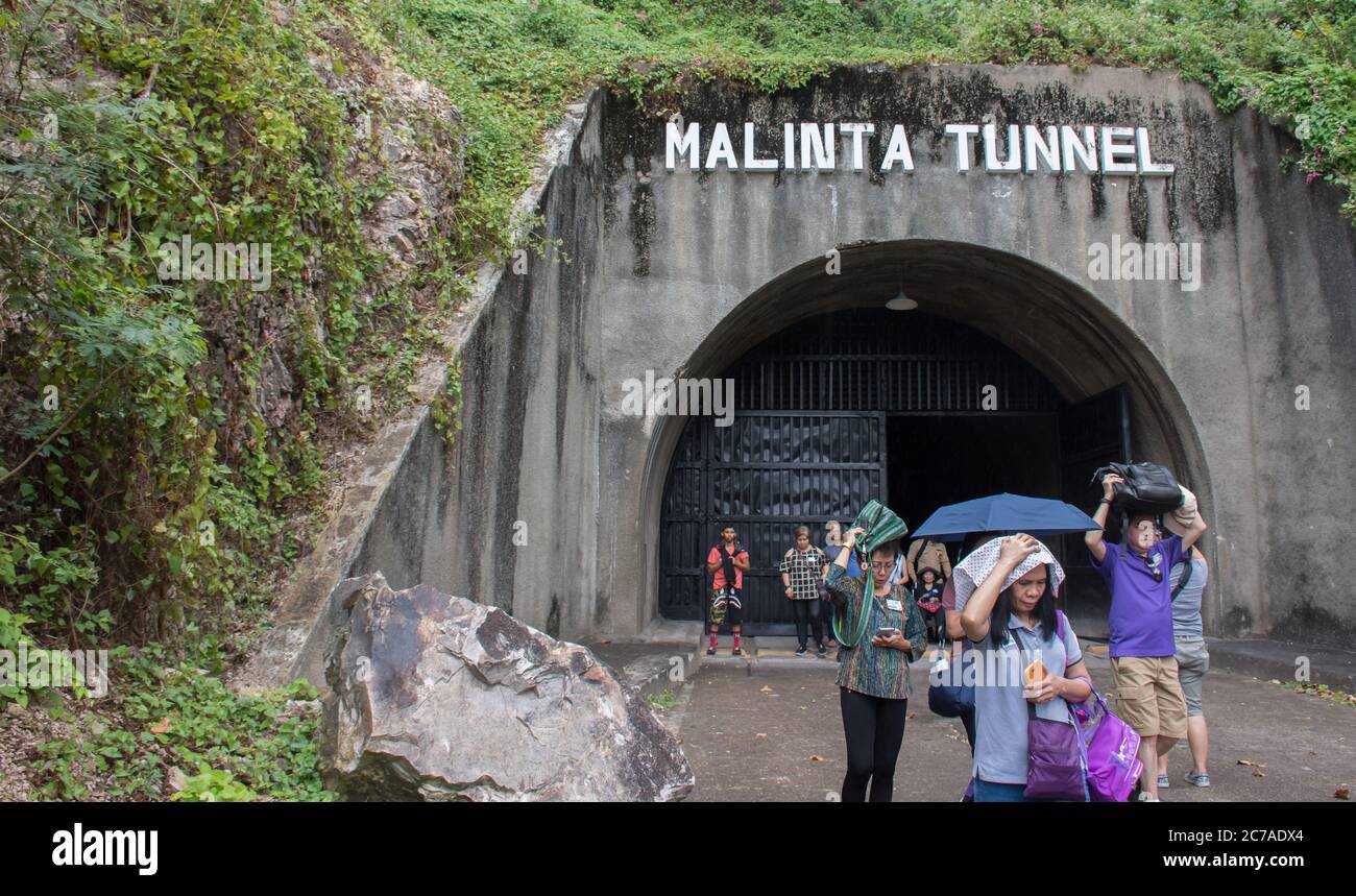 Île Corregidor, Philippines - 31 décembre 2016 : tunnel Malinta Banque D'Images