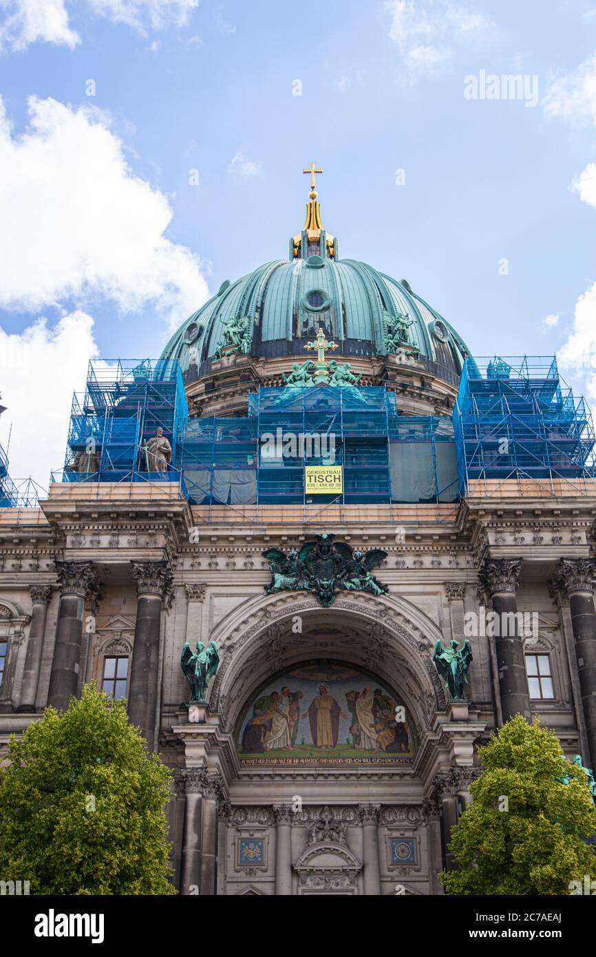Un gros plan d'une cathédrale de Berlin Banque D'Images