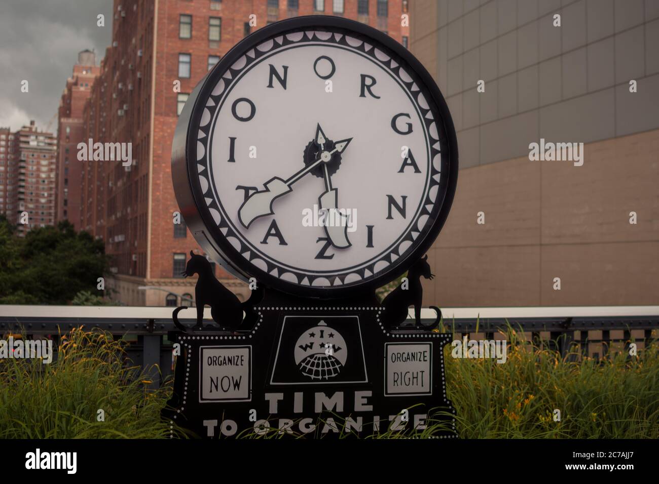New York, NY, USA - 22 juillet 2019 : installation de Ruth Ewan Silent Agenator à High Line Banque D'Images