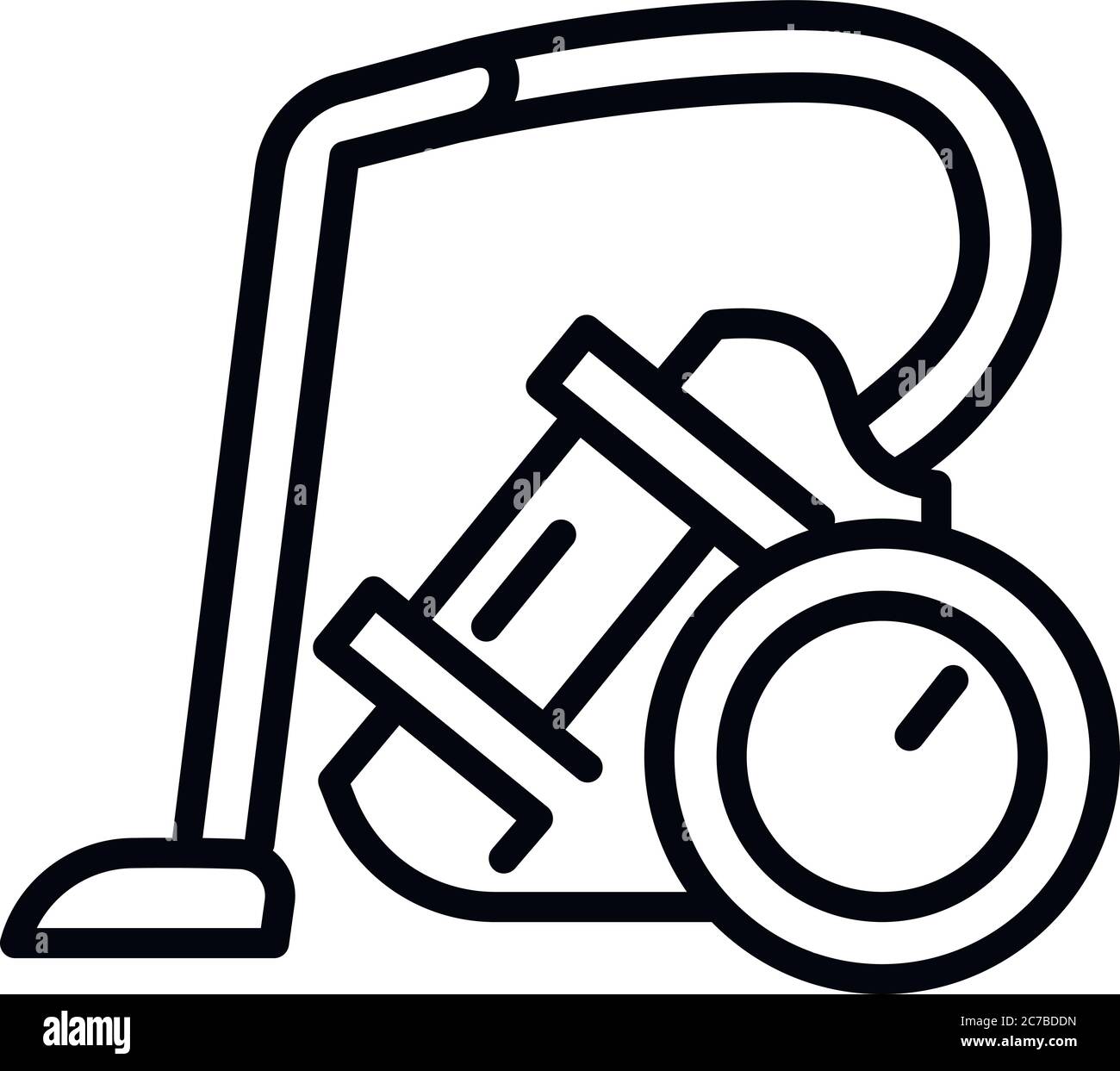 Icône d'aspirateur turbo. Outline Turbo aspirateur Vector Icon pour conception de bande isolée sur fond blanc Illustration de Vecteur