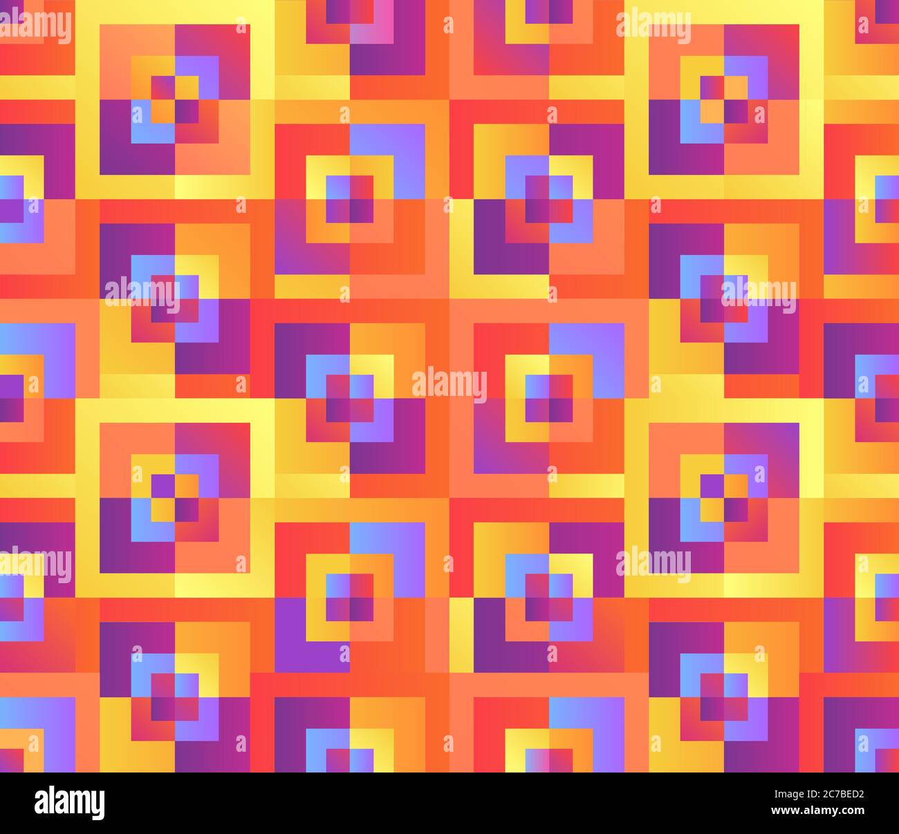 Couverture géométrique en mosaïque colorée. Motif dégradé moderne minimaliste et géométrique sans couture Illustration de Vecteur