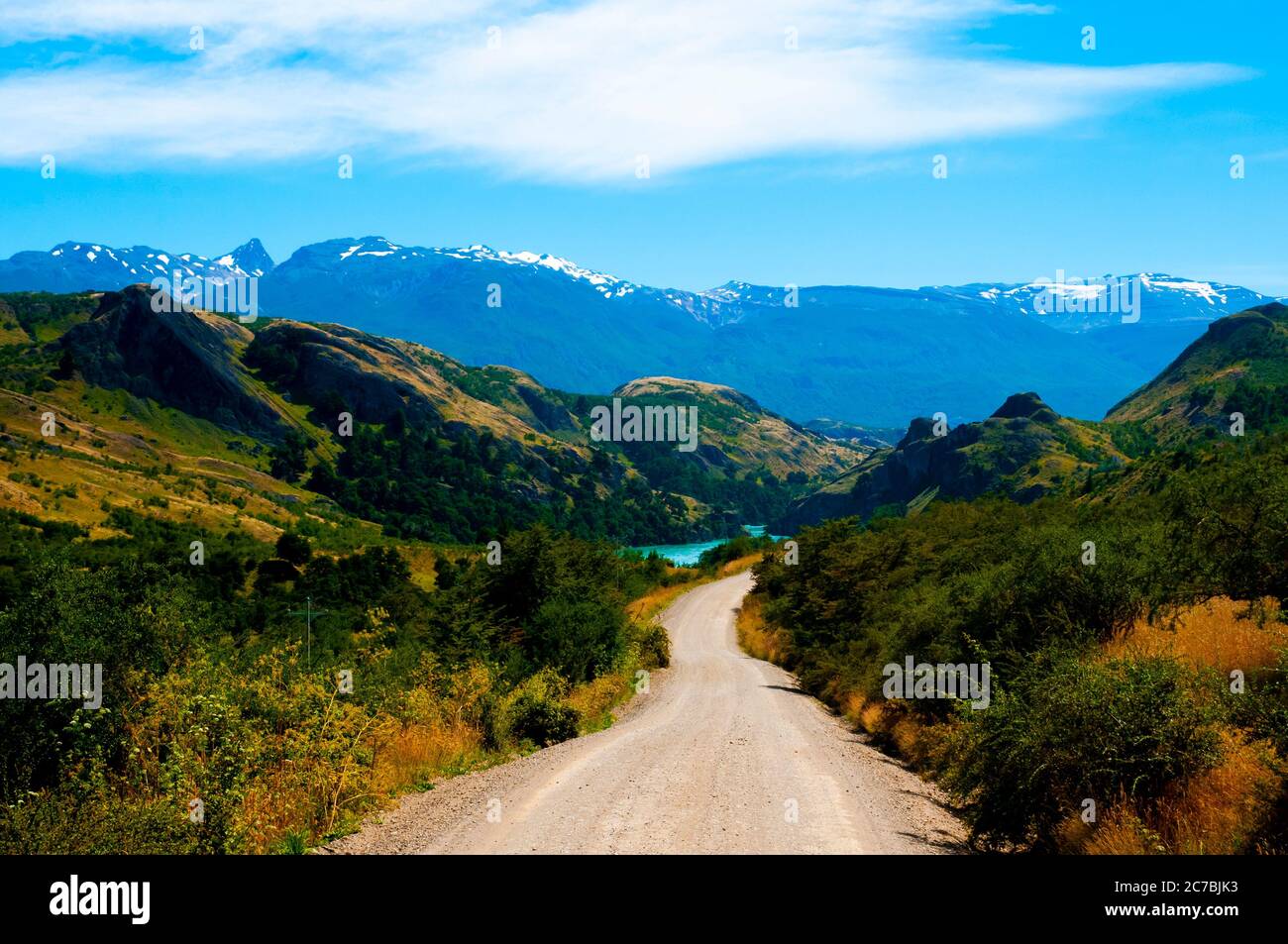 Carretera Austral Road - Chili Banque D'Images