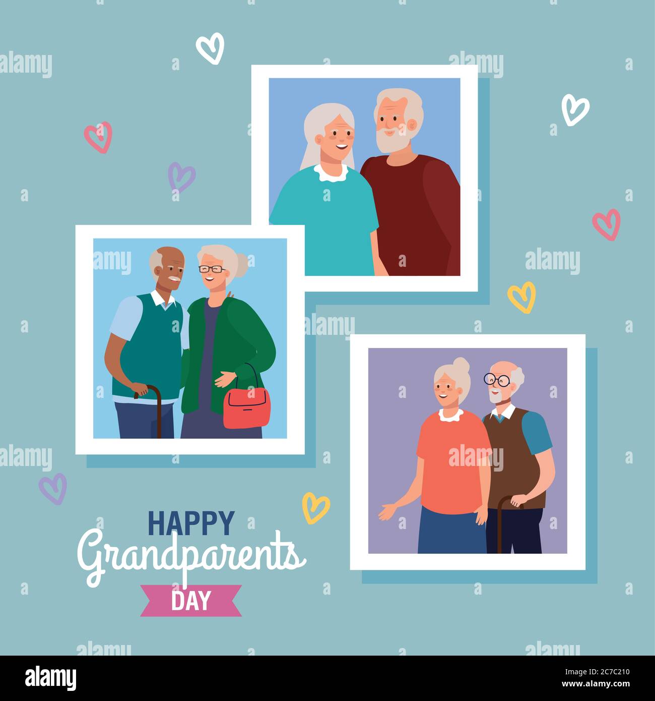Bonne fête des grands mères Banque d'images vectorielles - Alamy