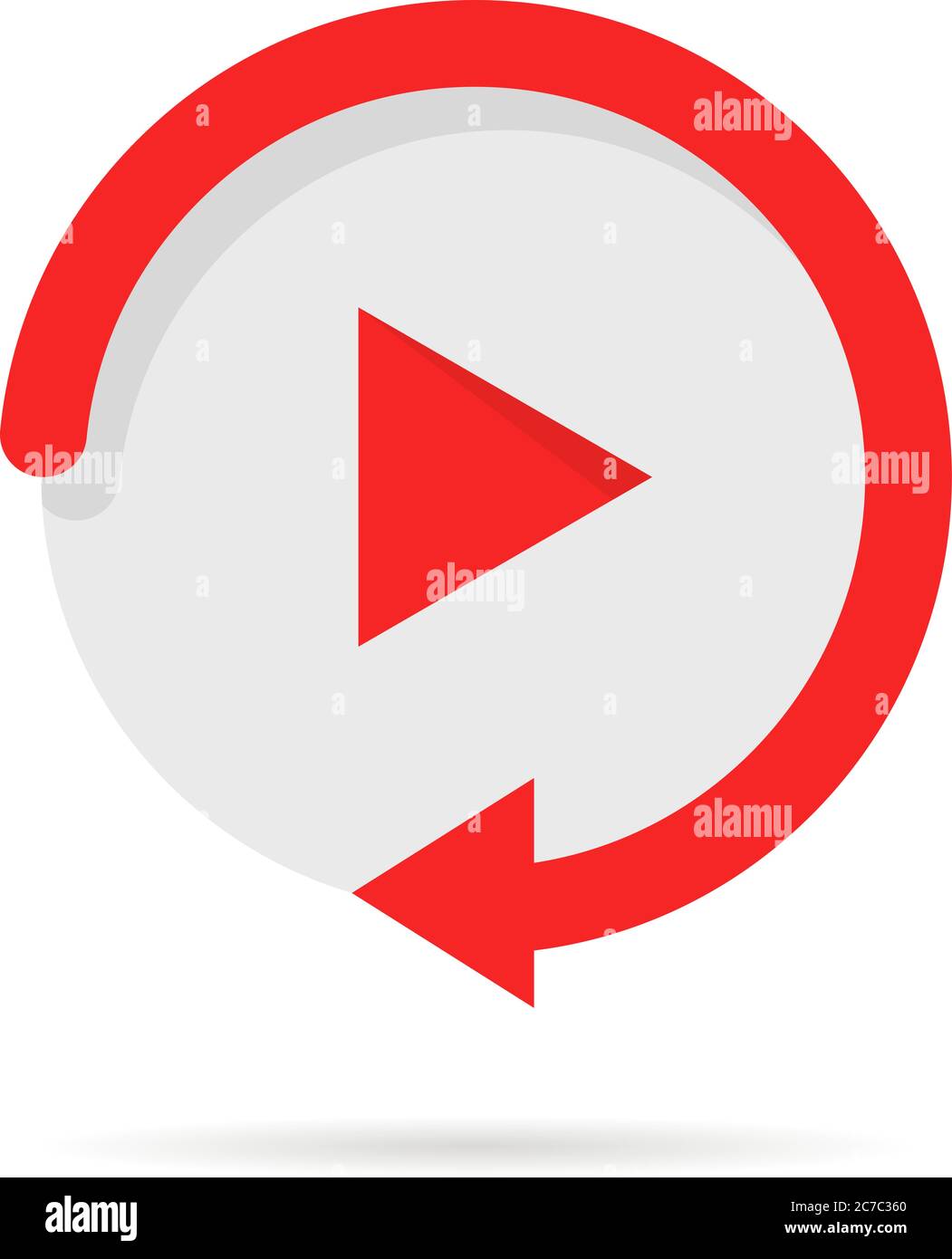 bouton de lecture vidéo comme une simple icône de lecture Image Vectorielle  Stock - Alamy