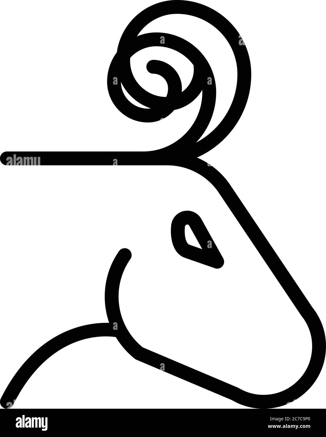 Safari icône la plus sauvage, style de contour Illustration de Vecteur