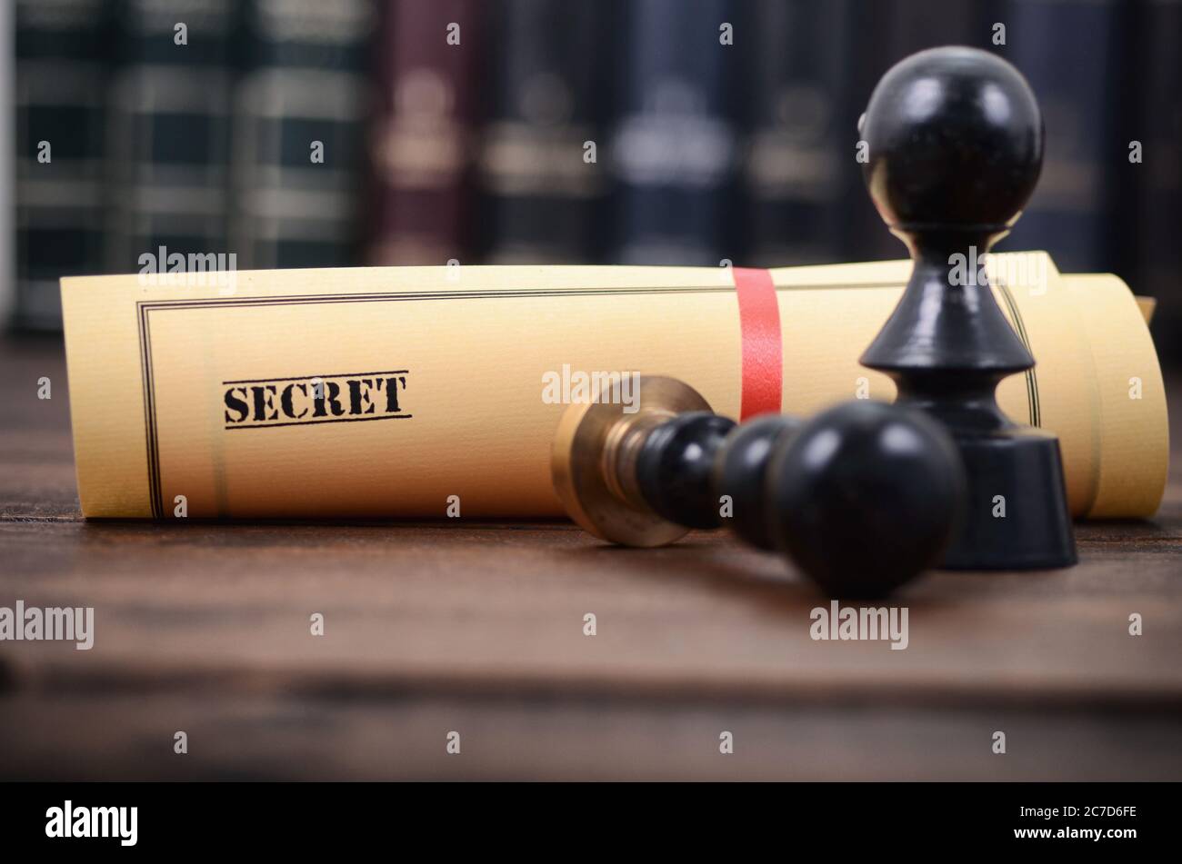 Notaire les joints , document notarié concept, dossiers secrets , Secret type de documents. Banque D'Images