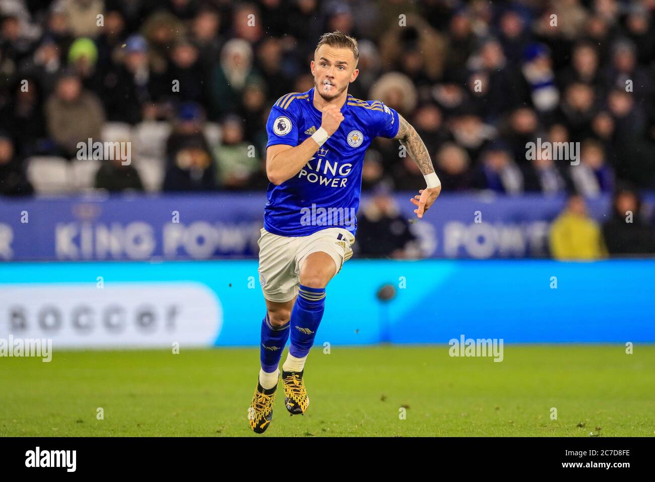 9 mars 2020, King Power Stadium, Leicester, Angleterre; Premier League, Leicester City v Aston Villa : James Maddison (10) de Leicester City pendant le match Banque D'Images