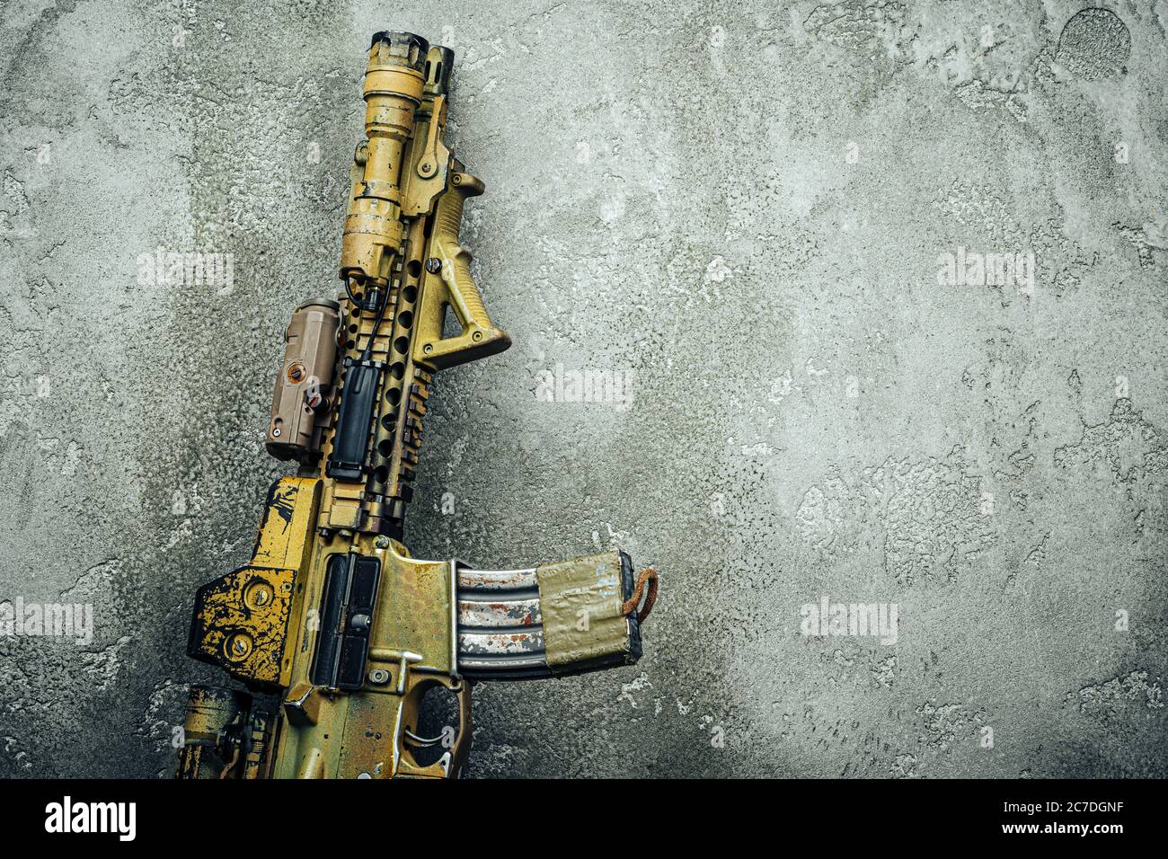 Série d'armes modernes. Fusil d'assaut DE l'armée AMÉRICAINE, gros plan. Banque D'Images