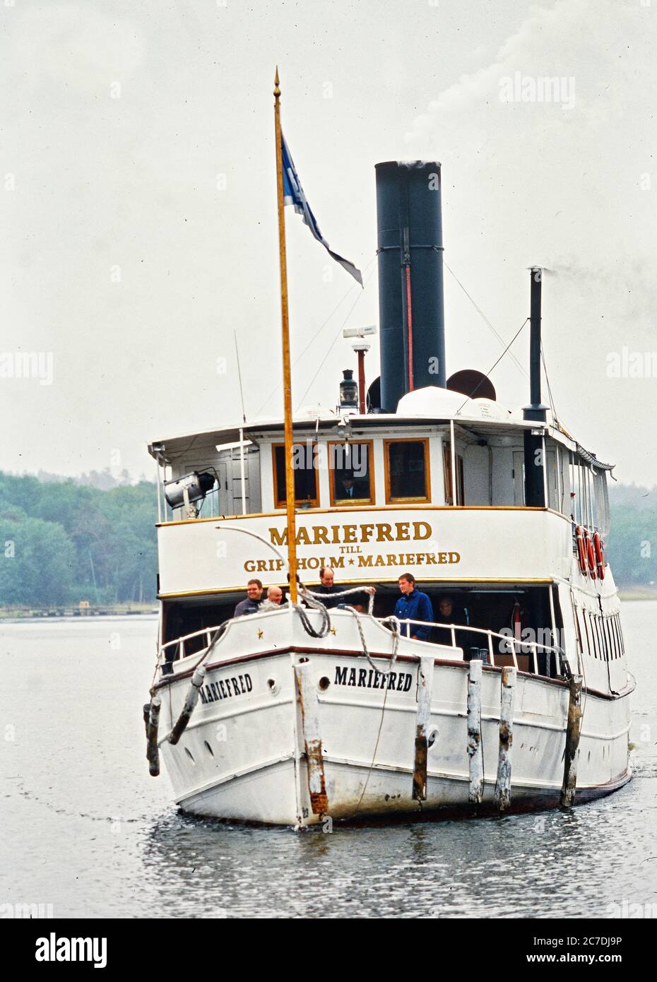 M S Mariefred fait la traite du lac Mälaren de Stockholm Suède à la ville idyllique de Mariefred Banque D'Images