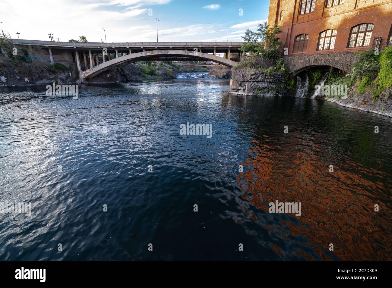 Spokane River, secteur Riverfront, WA Banque D'Images