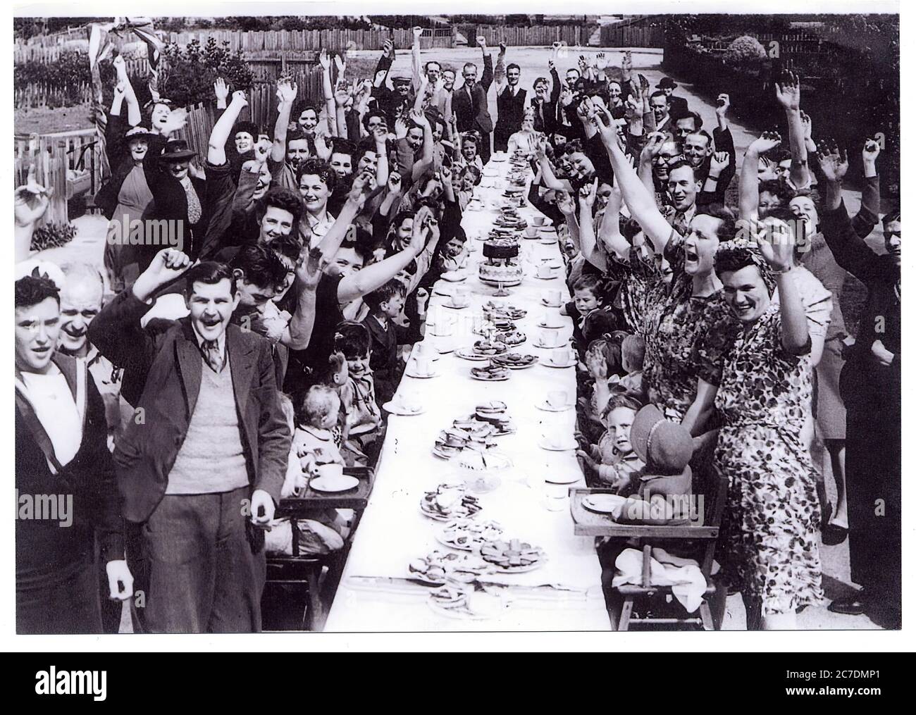VE-Day 1945, mai 8 la fin du deuxième monde Banque D'Images