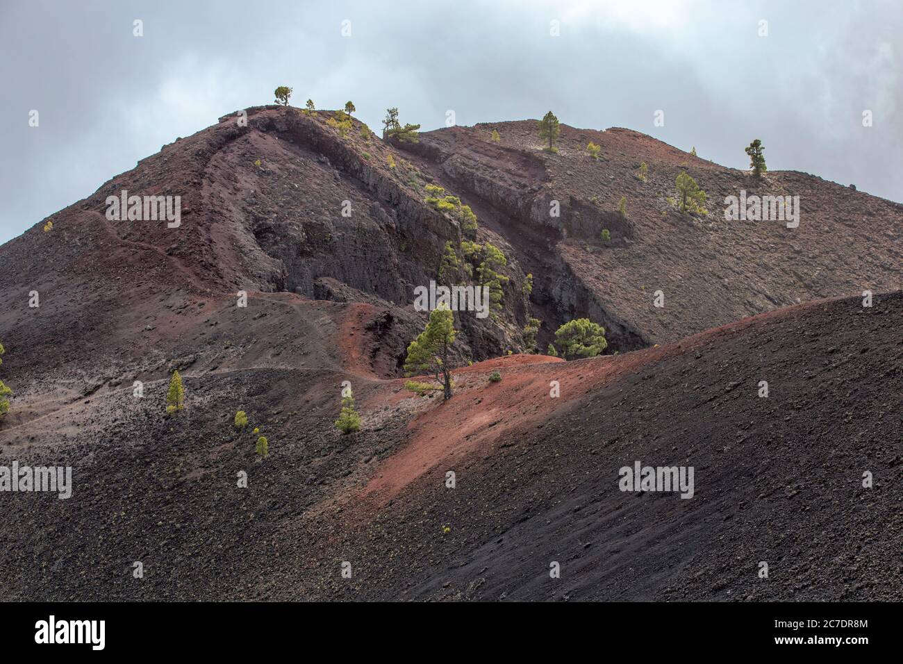 Route du volcan dans l'île de la Palma Banque D'Images