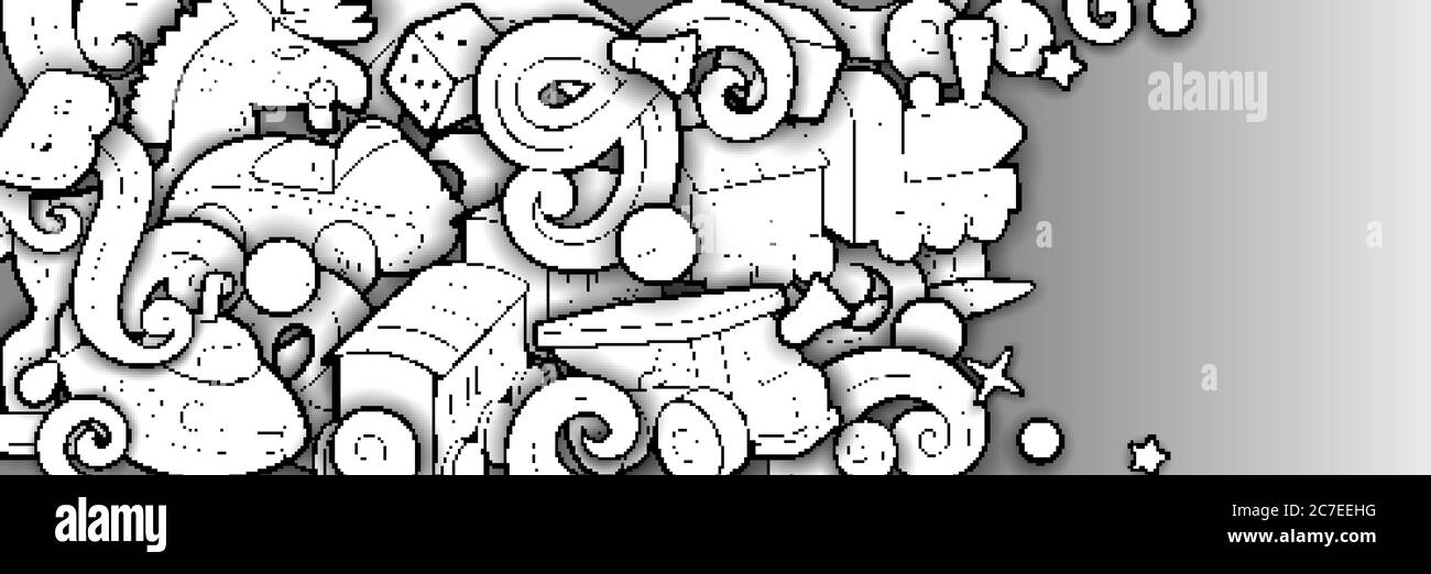 Dessin animé dessin mignon dessins jouets enfants illustration Illustration de Vecteur