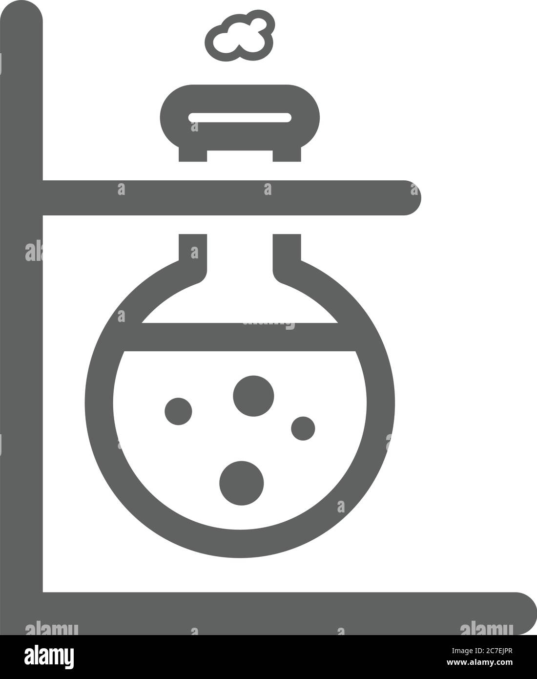Icône d'expérience, de laboratoire, de test. Utilisation pour les projets commerciaux, les supports d'impression, le Web ou tout type de projet de conception. Illustration de Vecteur