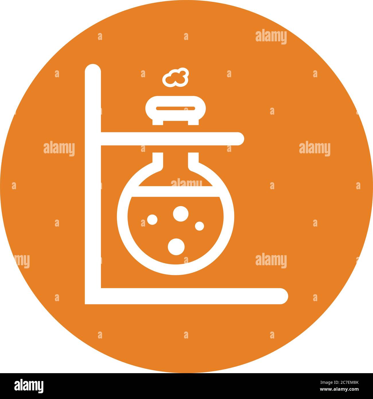 Icône d'expérience, de laboratoire, de test. Utilisation pour les projets commerciaux, les supports d'impression, le Web ou tout type de projet de conception. Illustration de Vecteur