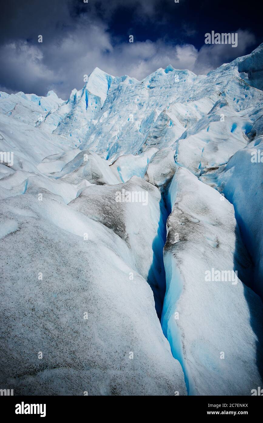 glacier perito moreno, Argentine, Patagonie, Amérique du Sud Banque D'Images