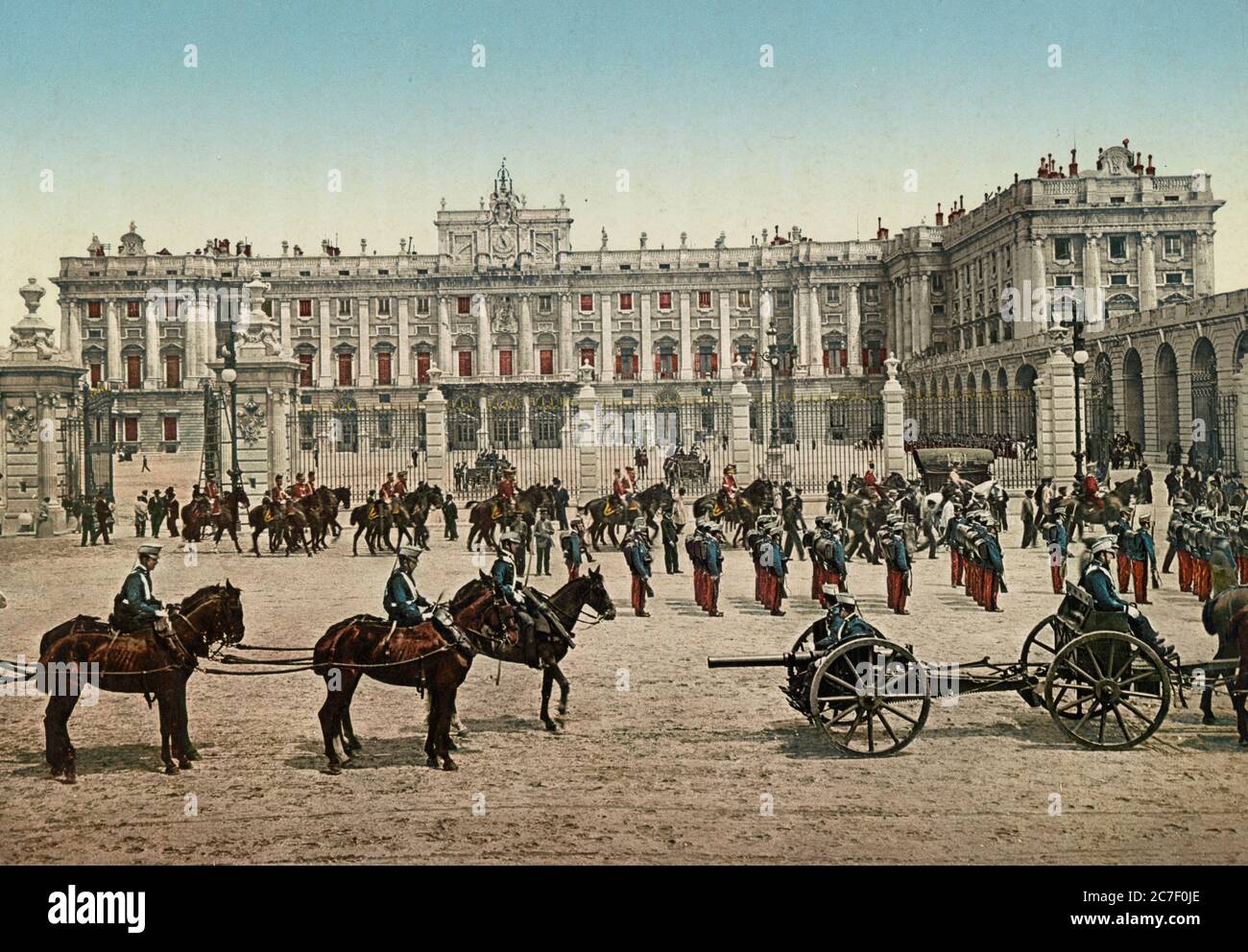 Plaza de Armas - Madrid, Espagne, vers 1900 Banque D'Images