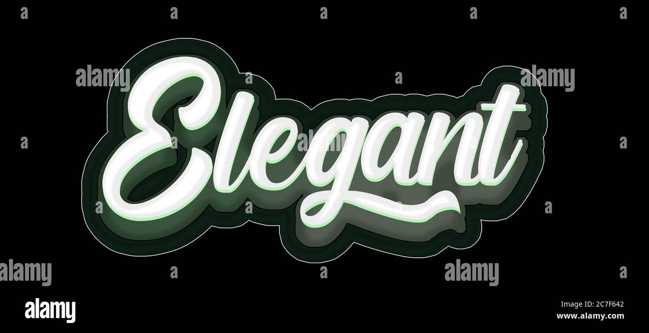 typographie élégante Banque D'Images