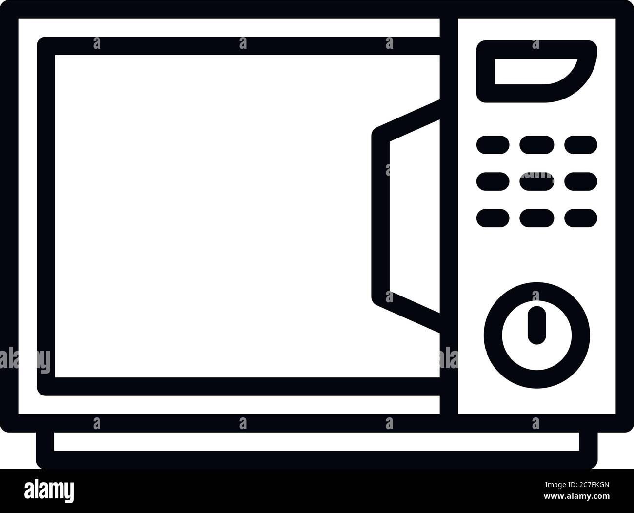 Cuisine Micro-ondes. Cuisine Micro-ondes aperçu l'icône vecteur pour la conception web isolé sur fond blanc Illustration de Vecteur