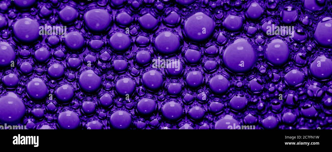 bulles de savon en macro Banque D'Images