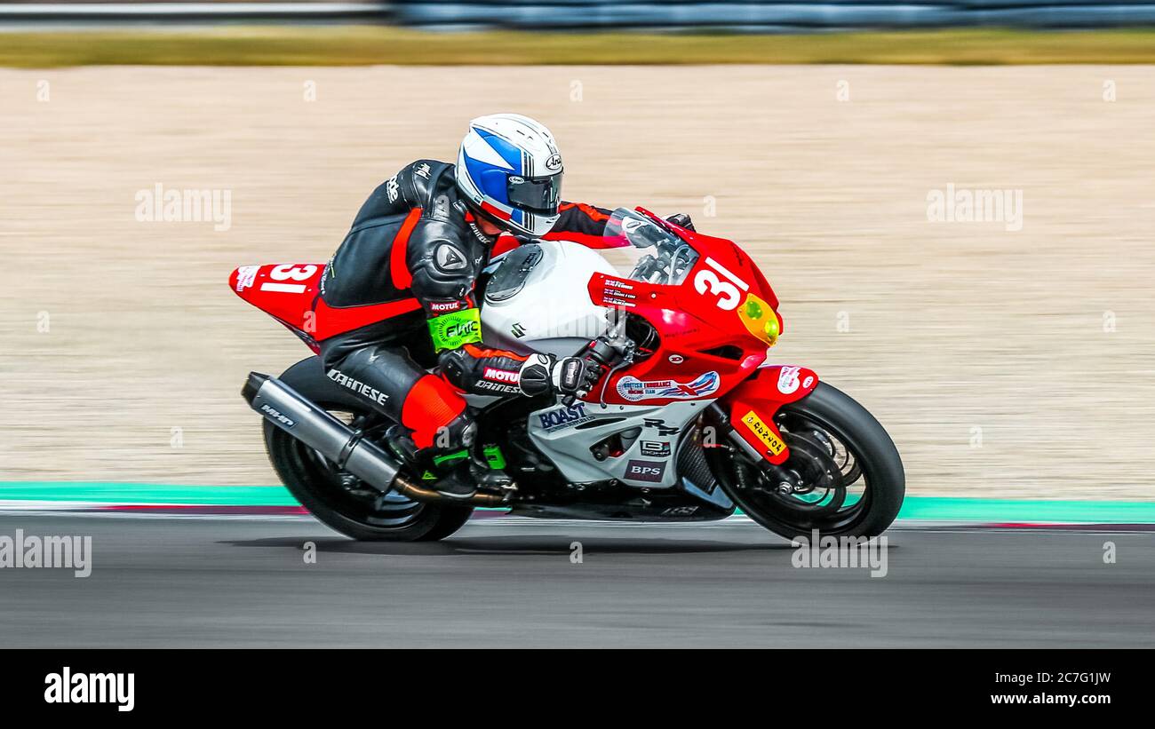 Oschersleben, Allemagne, 09 juin 2019 : Suzuki GSXR-1000 par l'équipe de course britannique Endurance se dispute le championnat du monde FIM Endurance Banque D'Images