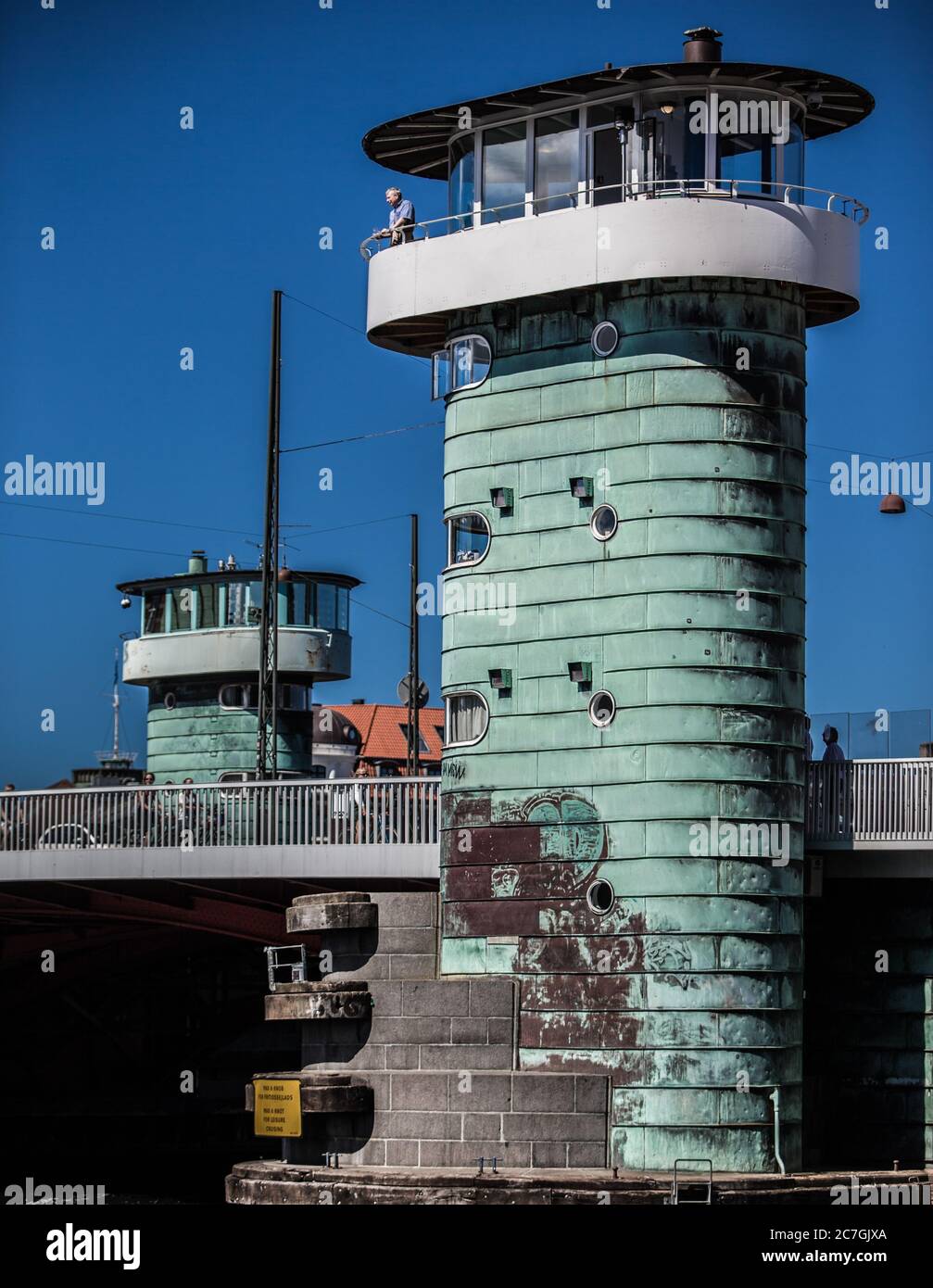 Plan vertical du knippelsbro Kobenhavn au Danemark Banque D'Images