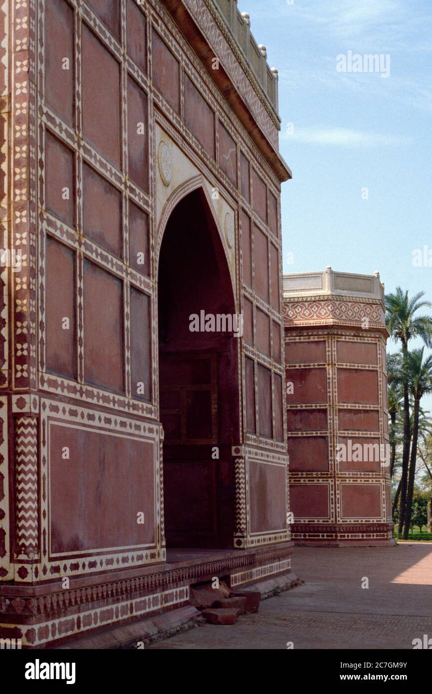 Lahore Pakistan extérieur de la mausolée de Jahangir Banque D'Images