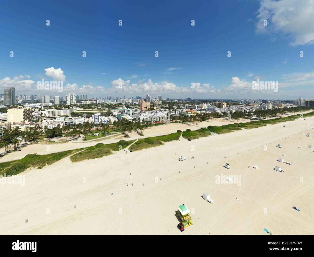 L'été vibes Miami Beach juillet 2020 Banque D'Images