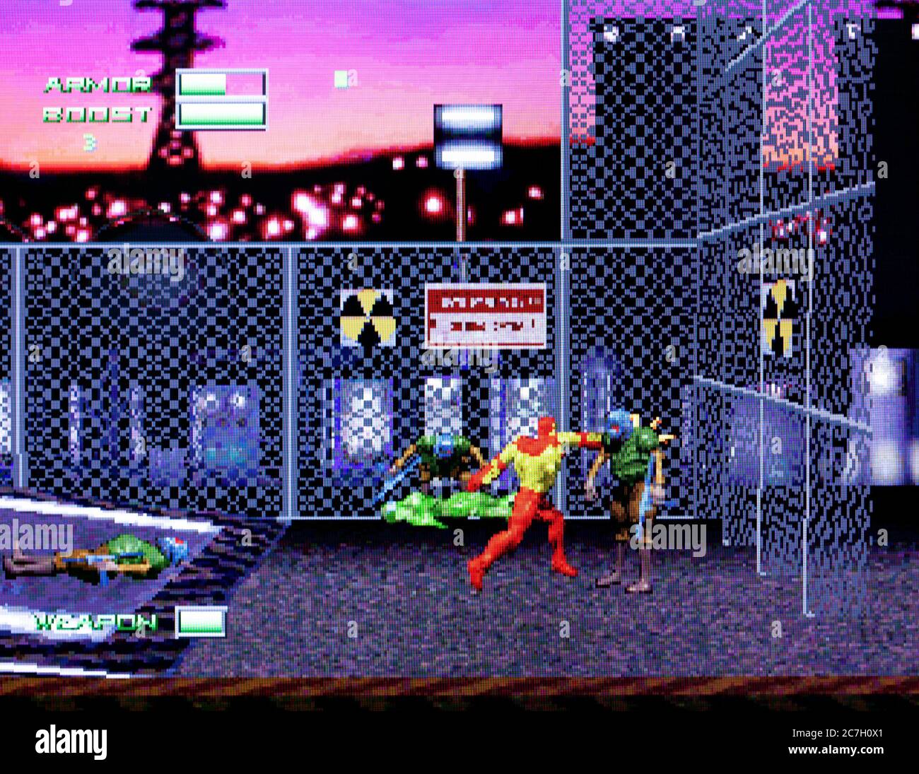 Iron Man X-O Manowar in Heavy Metal - Sega Saturn Videogame - usage éditorial seulement Banque D'Images