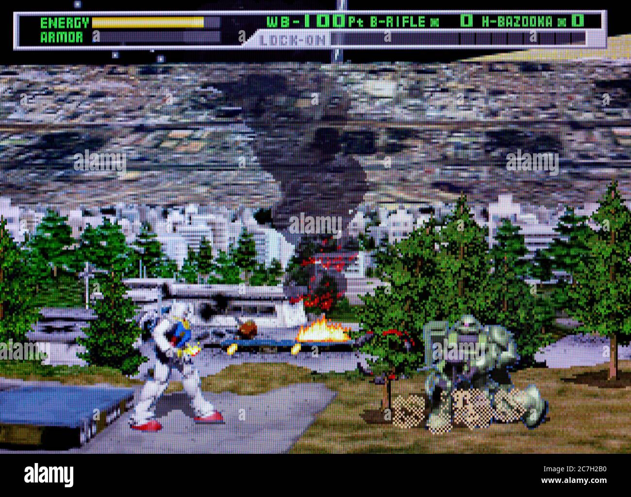 Combinaison mobile Gundam - Sega Saturn Videogame - usage éditorial seulement Banque D'Images