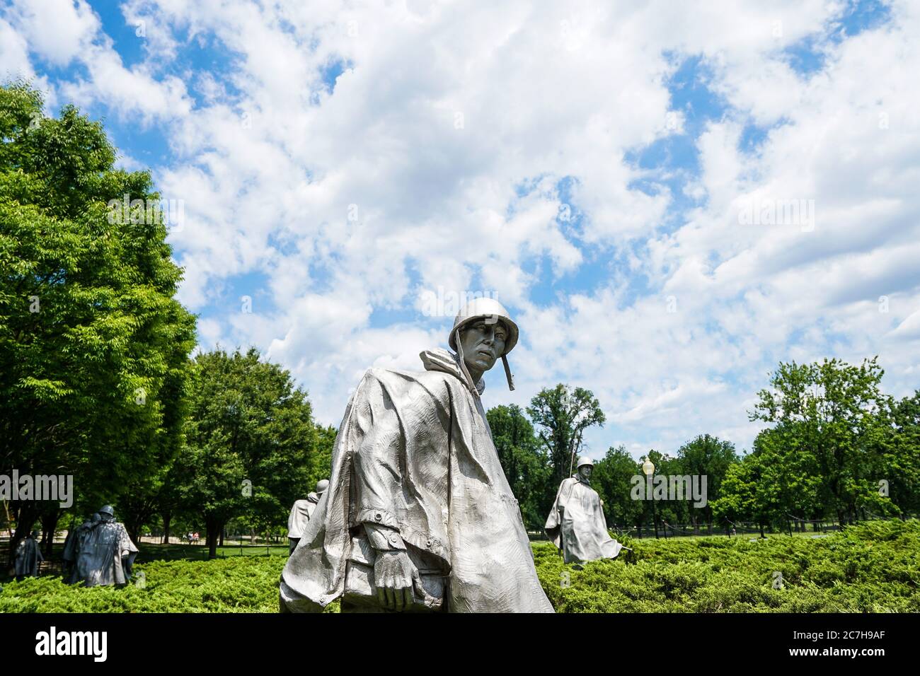 Korean War Veterans Memorial, Washington, DC Banque D'Images